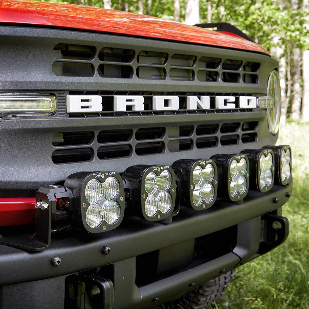 Baja Designs Ford Bronco XL Linkable Bumper Kit - OE Steel Bumper