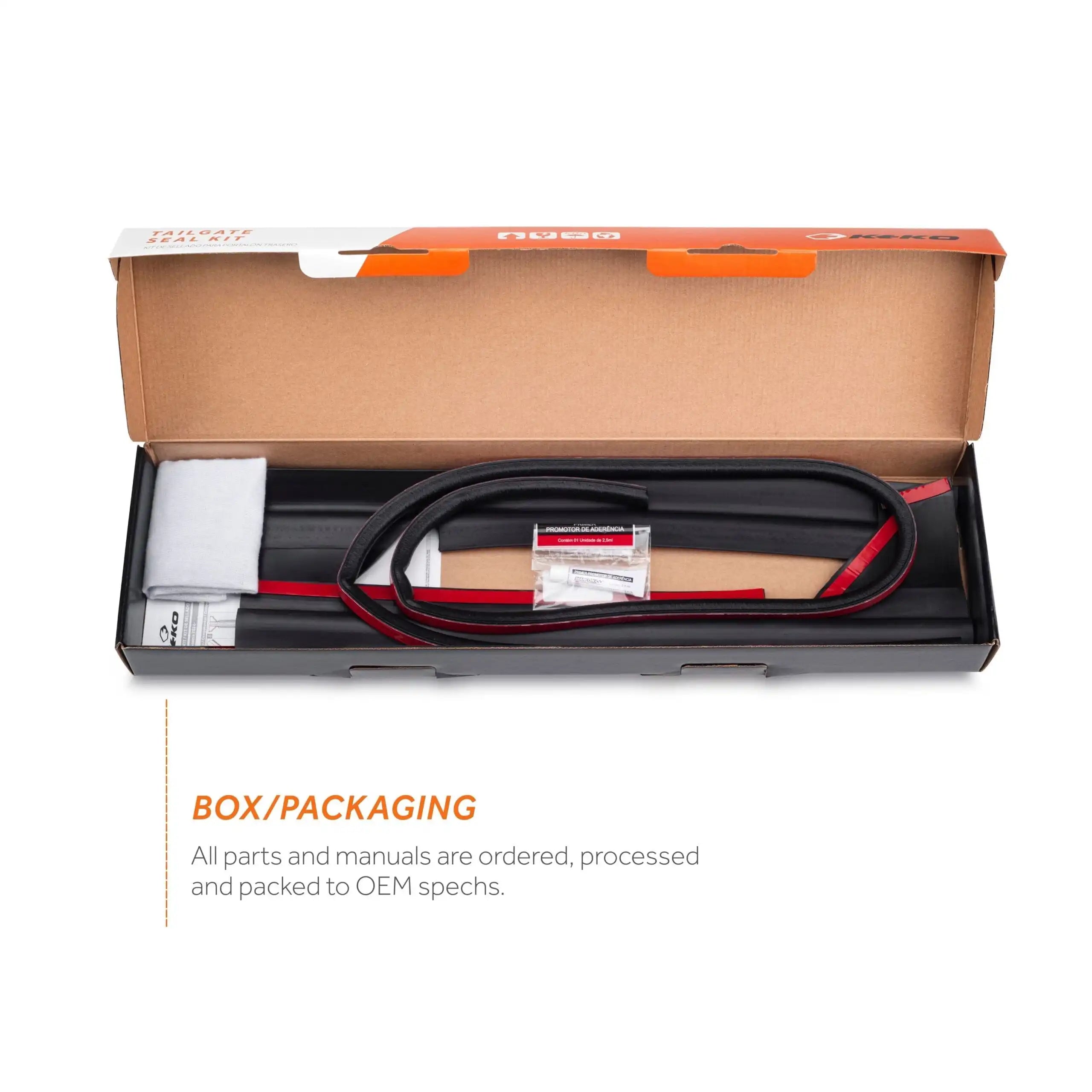 2024-2026 Toyota Tacoma Tailgate Seal Kit