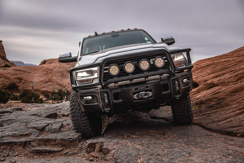AEV Ram HD Premium Front Bumper with Brushguard and 40" Corners 2019-2024