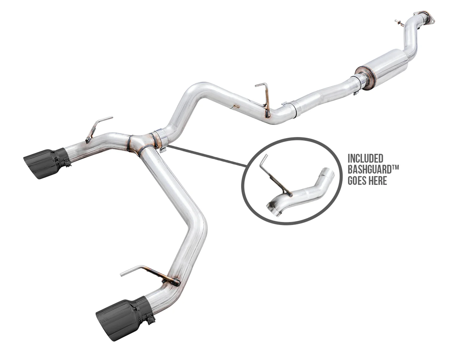 AWE 0FG Exhaust for 2021-2026 Ford Bronco