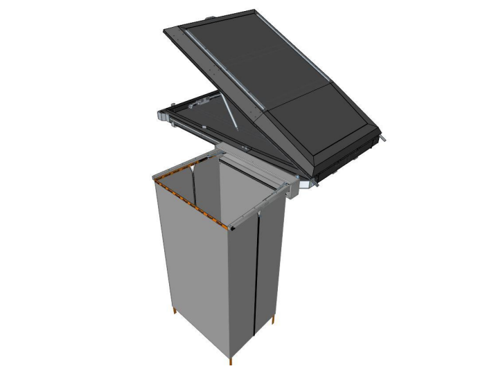 Alu-Cab Shower Cube Brackets to Gen 3-R Tent/Canopy Camper