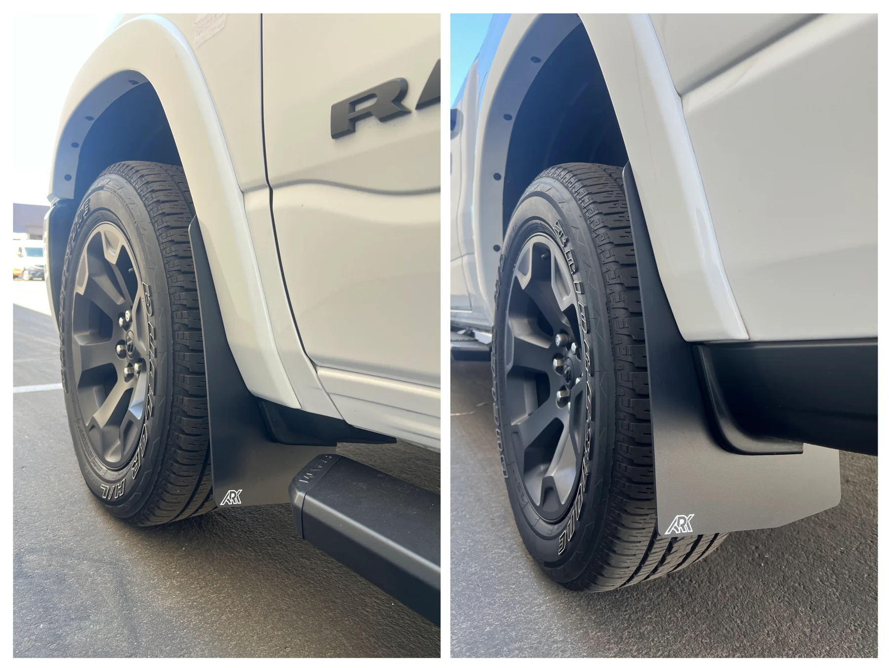 Ark 2019-2026 Dodge Ram 1500 TriXPoly Mid Mudflaps