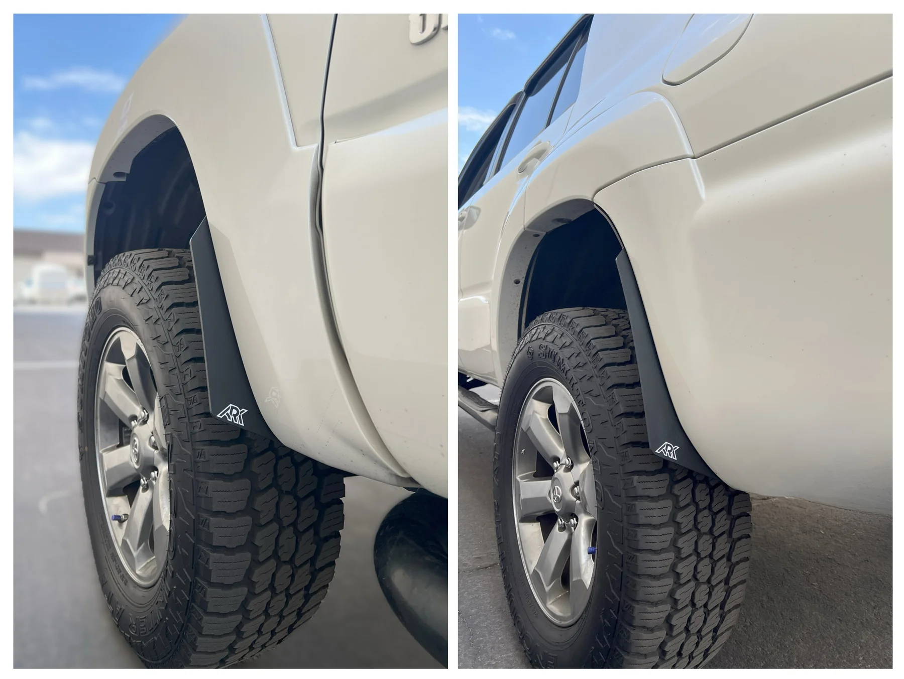 Ark 4th Gen 4Runner TriXPoly Micro Flare Mud Flap Deletes