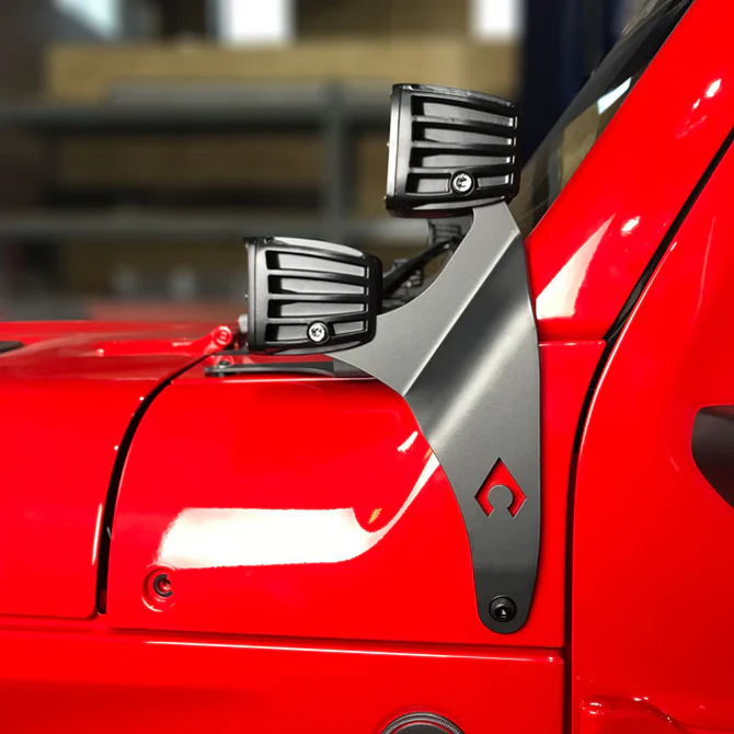 Artec Industries JL A-Pillar Dual LED Cube Light Mounts