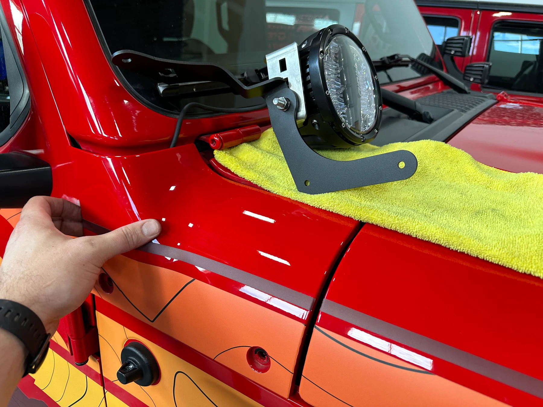 Artec Industries JL-JT A-Pillar Single Surface Light Mount