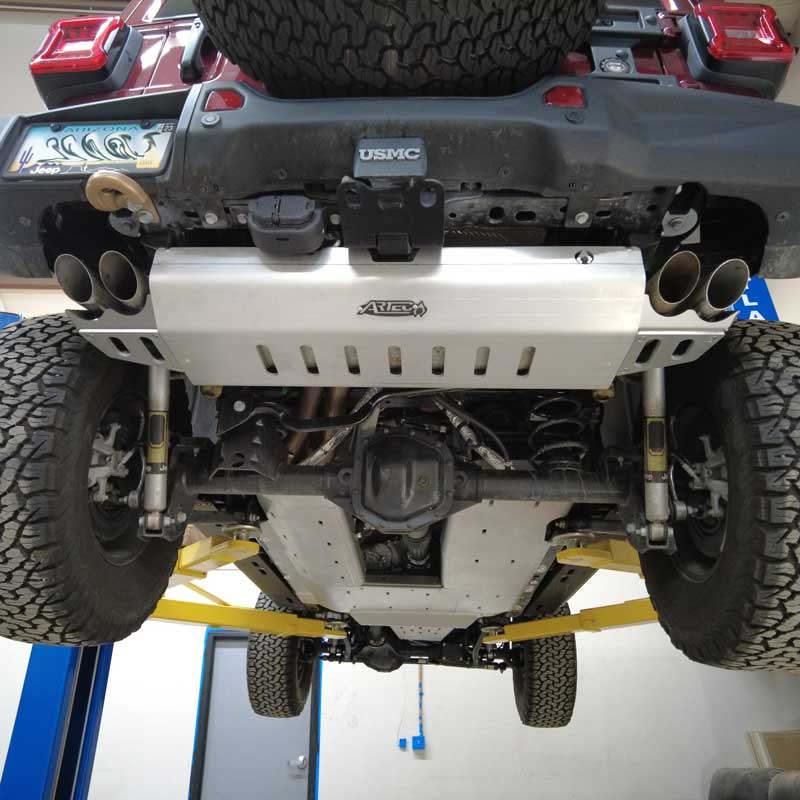 Artec Industries JLU 392 Muffler & Tip Skid