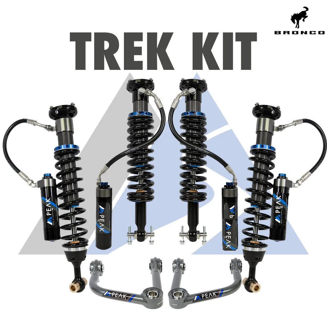 Peak Suspension 21+ Ford Bronco 2.5" DSC Trek Kit