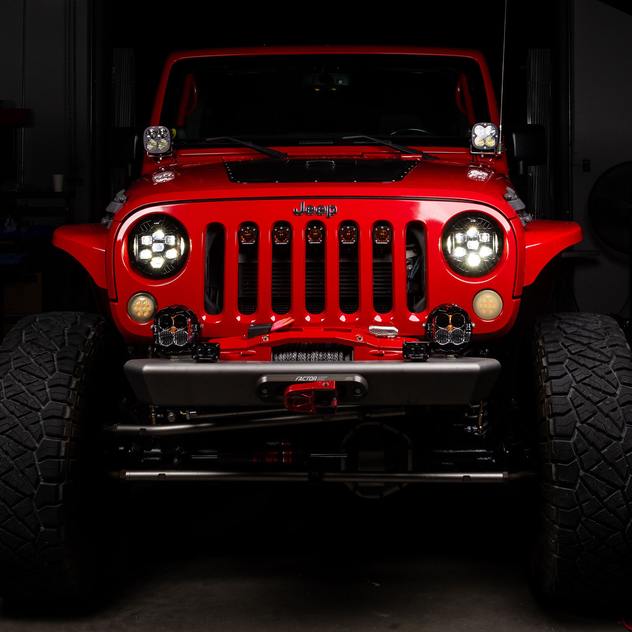 Baja Designs DOT LP6 LED Headlight Kit For Jeep Wrangler JK