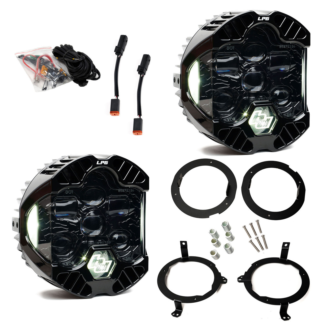 Baja Designs DOT LP6 LED Headlight Kit For Jeep Wrangler JL/Gladiator JT