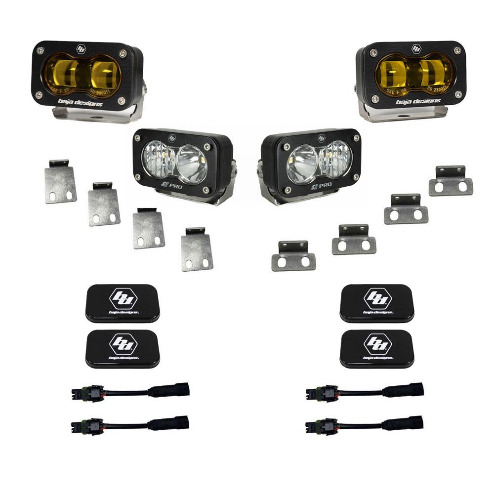 Baja Designs S2 SAE/S2 Pro Fog Pocket Kit - 2021-2025 Ford Raptor/2024-2025 Raptor 37/R/2023-2025 Bronco Raptor