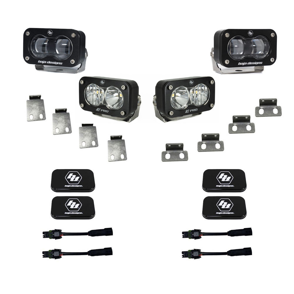 Baja Designs S2 SAE/S2 Pro Fog Pocket Kit - 2021-2025 Ford Raptor/2024-2025 Raptor 37/R/2023-2025 Bronco Raptor