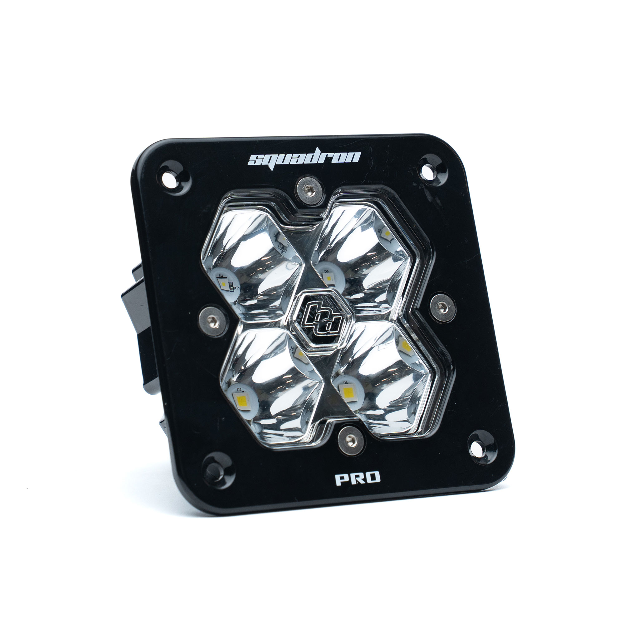 Baja Designs Squadron 2.0 Pro Black Flush Mount LED Auxiliary Light Pod Single