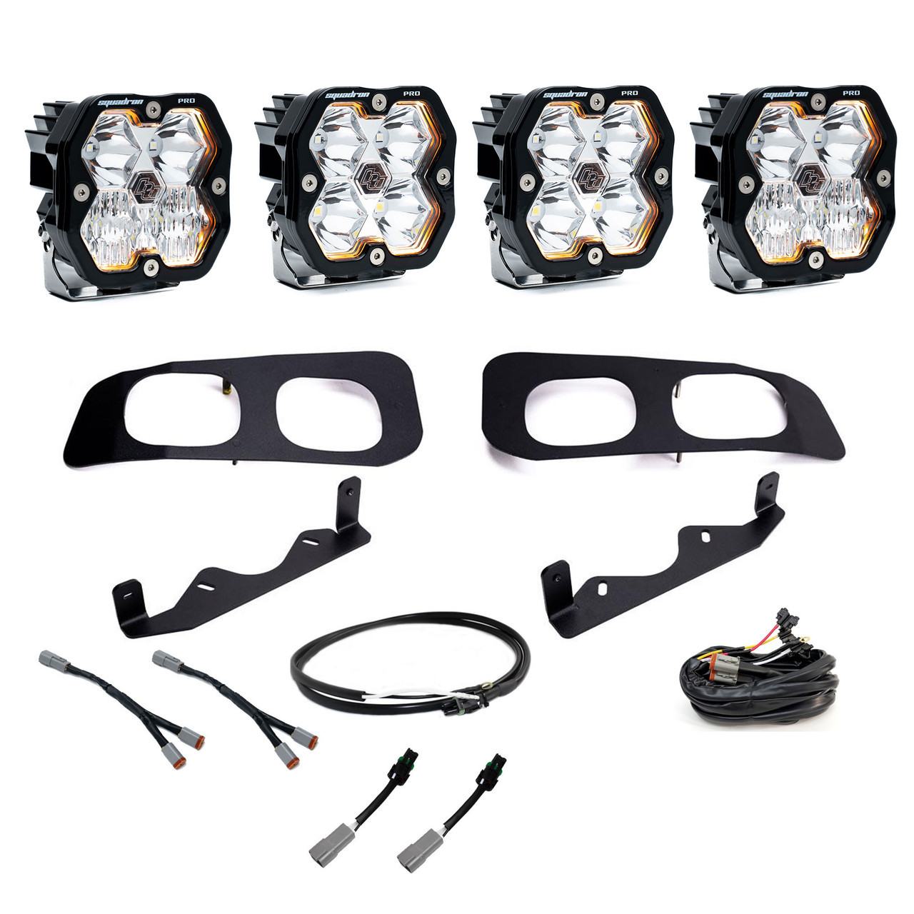 Baja Designs Squadron 2.0 Pro Dual Fog Pocket Light Kit - Ford 2023-26 F-250/350 Super Duty