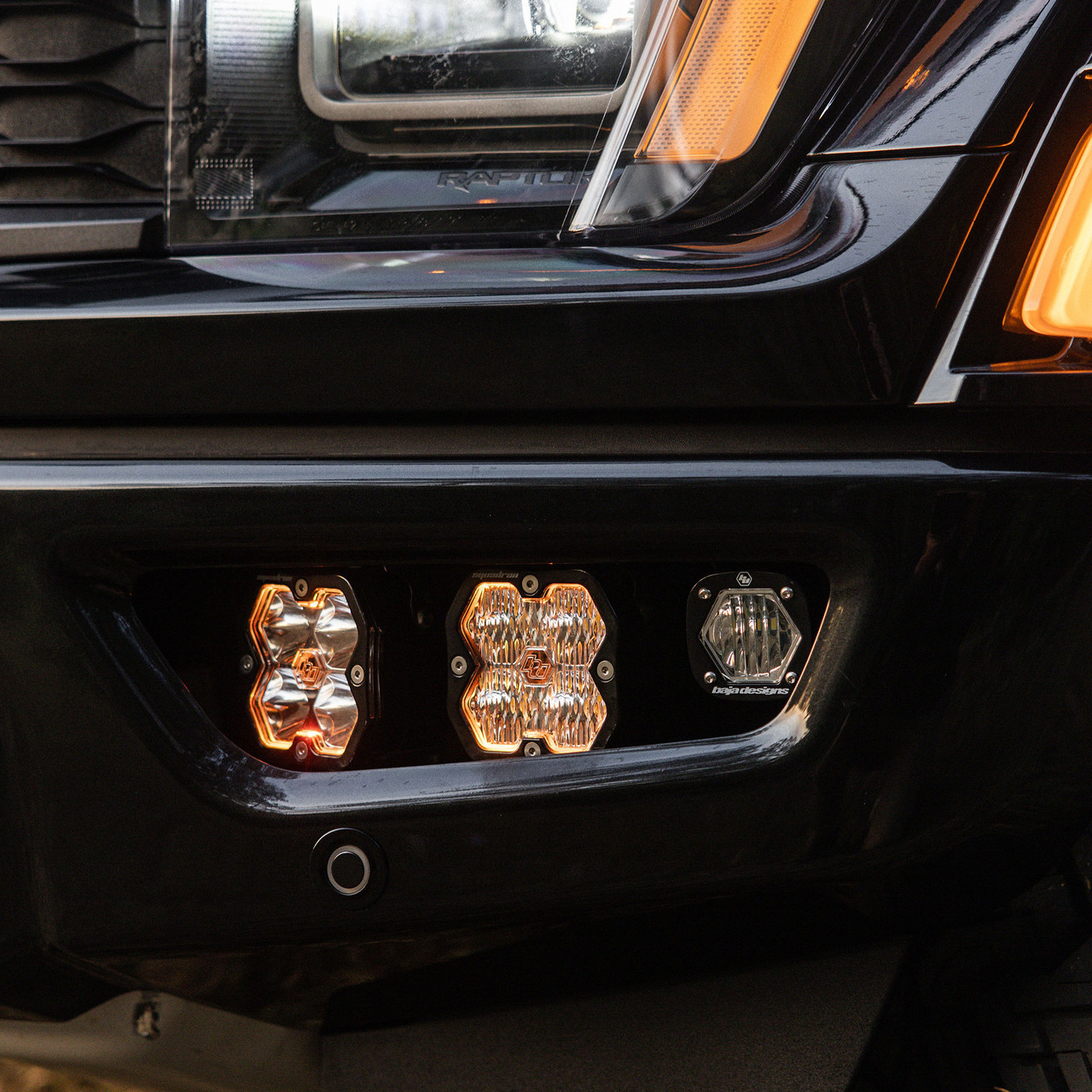 Baja Designs Squadron 2.0 Pro/S1 Fog Pocket Light Kit - Ford 2021-26 F-150 Raptor