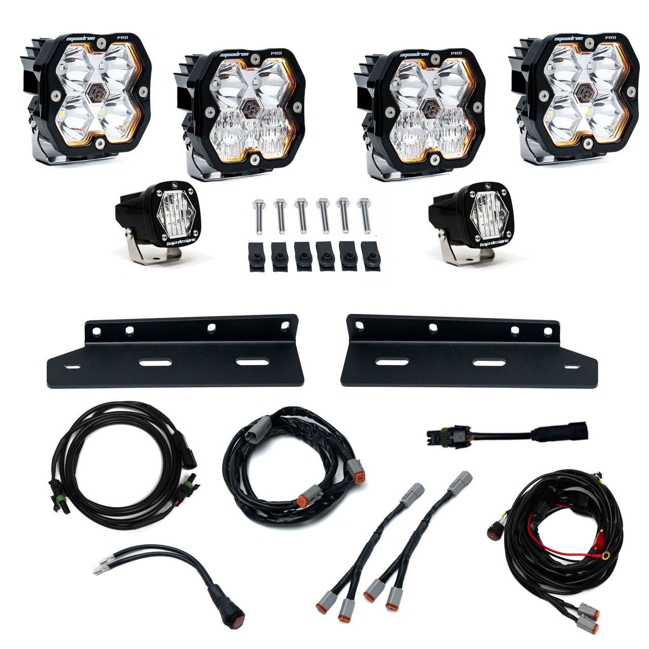 Baja Designs Squadron 2.0 Pro/S1 Fog Pocket Light Kit - Ford 2021-26 F-150 Raptor