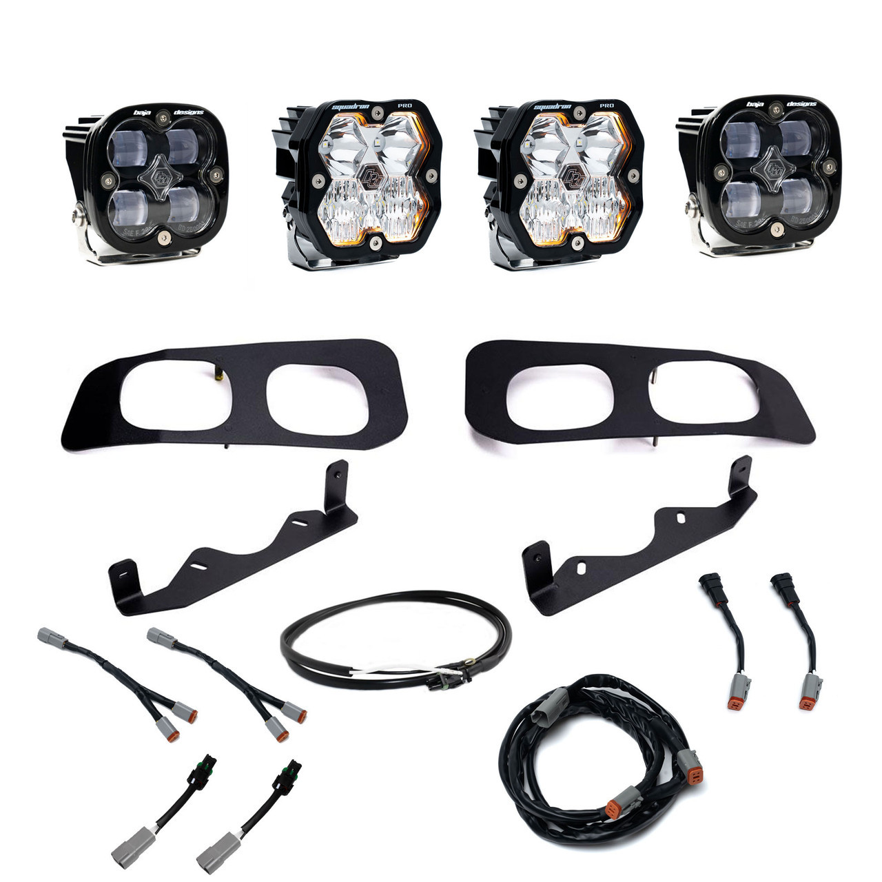 Baja Designs Squadron 2.0 Pro/Squadron SAE Dual Fog Pocket Light Kit - Ford 2023-26 F-250/350 Super Duty
