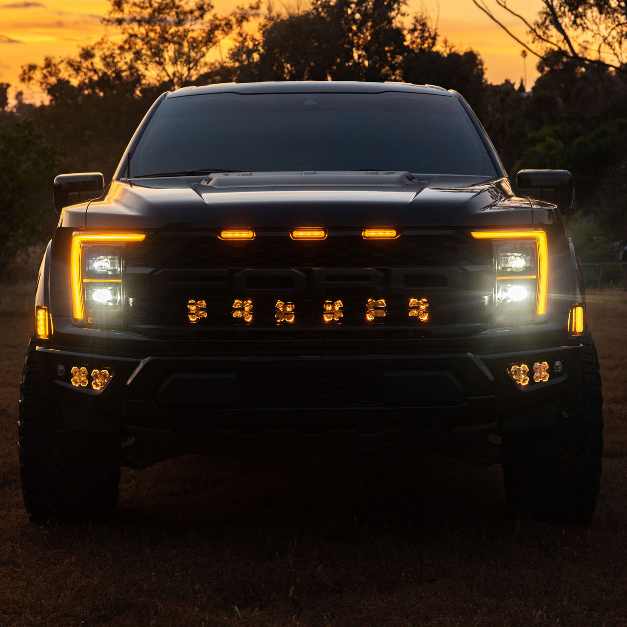 Baja Designs Squadron 2.0 Sport Behind-the-Grille Light Kit - Ford 2021-26 F-150 Raptor 2024-26 F-150 Raptor 37/R