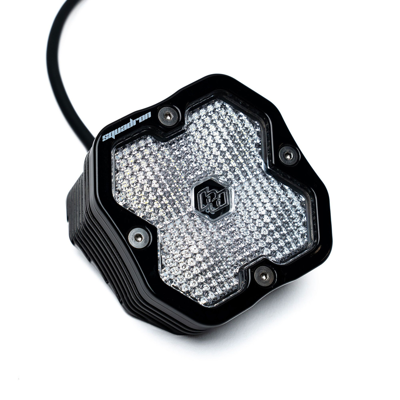 Baja Designs Squadron 2.0 Sport Black Angled Flush Mount LED Auxiliary Light Pod Single