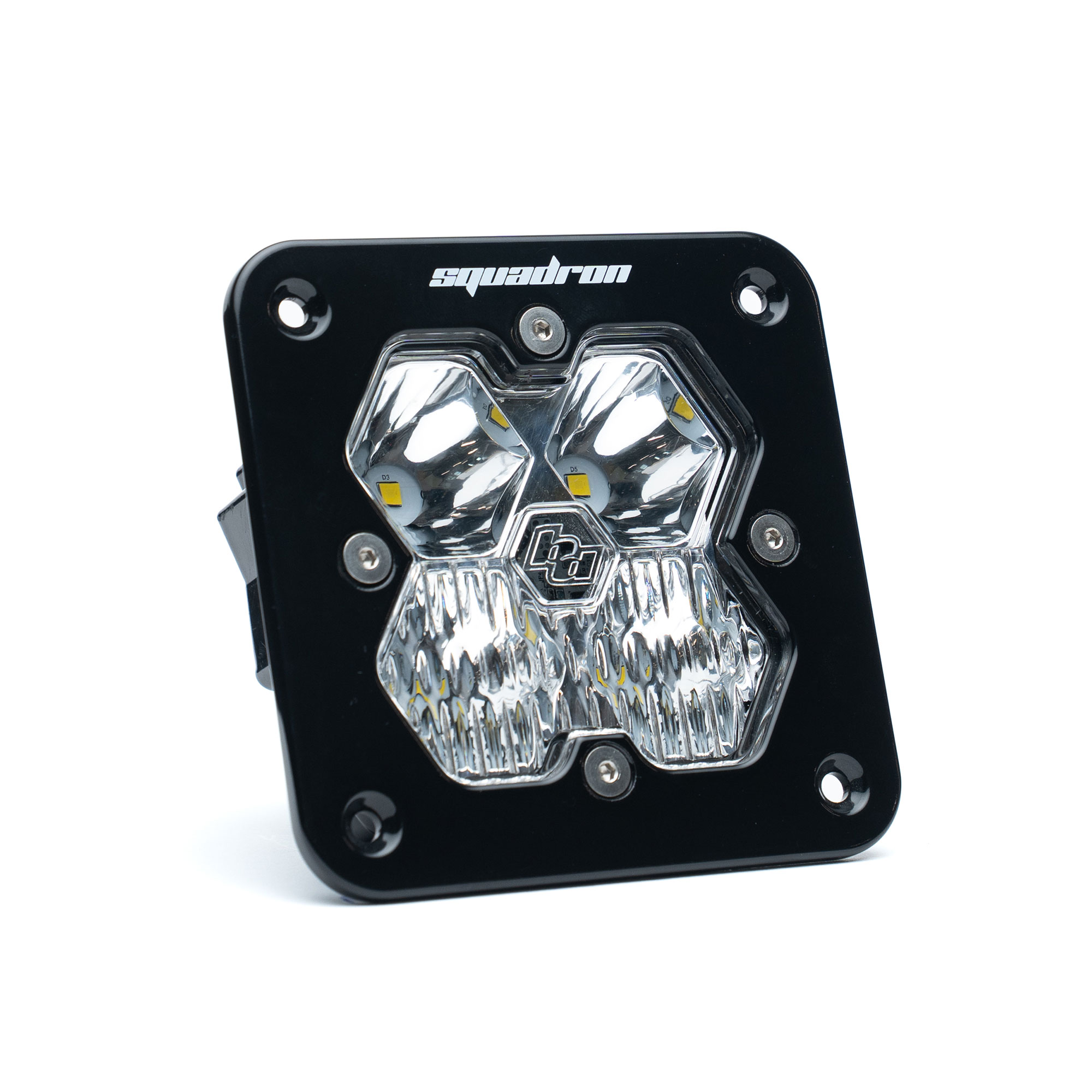 Baja Designs Squadron 2.0 Sport Black Flush Mount LED Auxiliary Light Pod Single