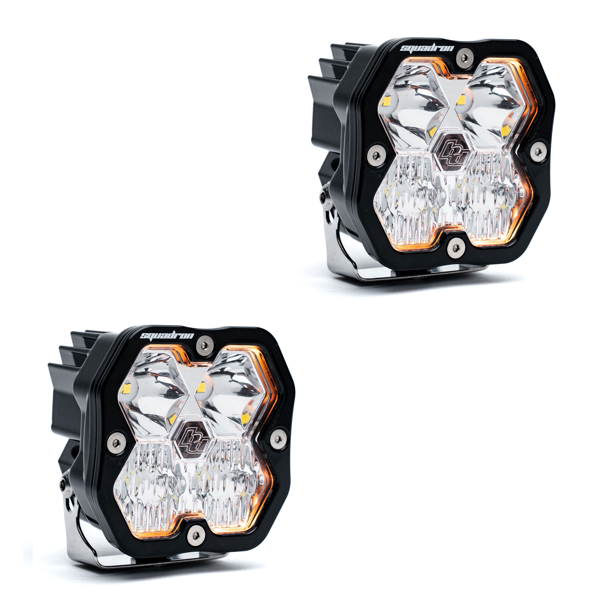 Baja Designs Squadron 2.0 Sport Black LED Auxiliary Light Pod Pair