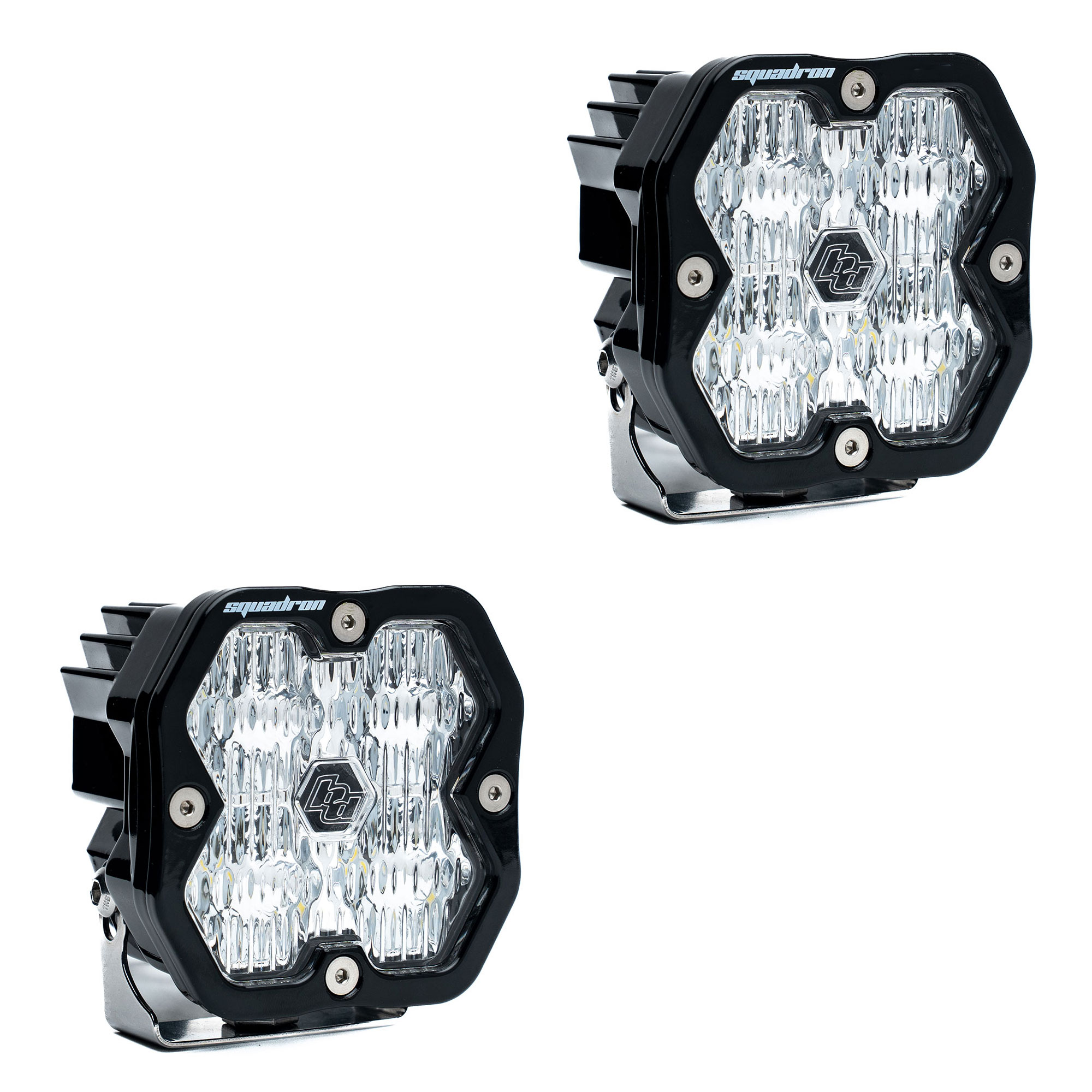 Baja Designs Squadron 2.0 Sport Black LED Auxiliary Light Pod Pair