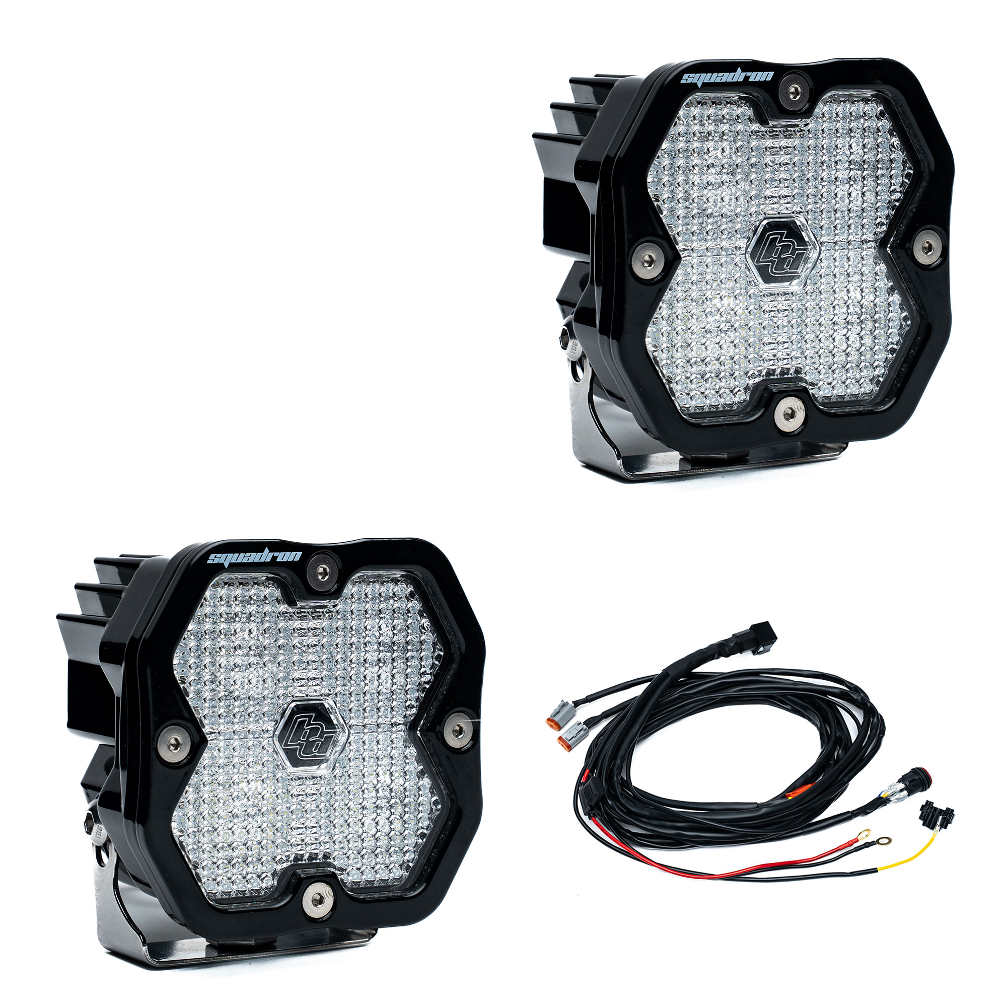 Baja Designs Squadron 2.0 Sport Black LED Auxiliary Light Pod Pair