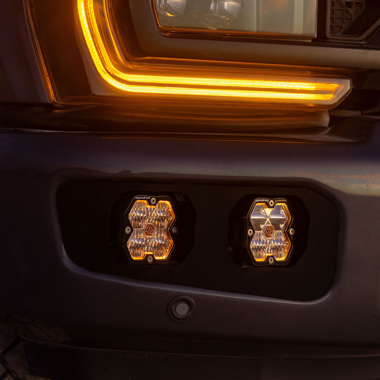 Baja Designs Squadron 2.0 Sport Dual Fog Pocket Light Kit - Ford 2023-26 F-250/350 Super Duty