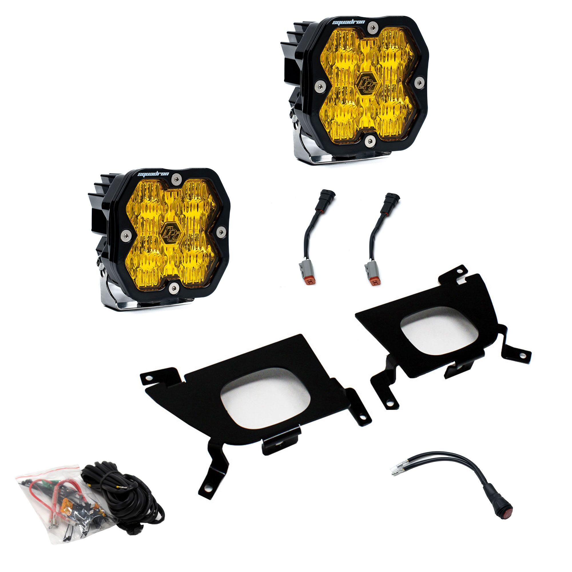 Baja Designs Squadron 2.0 Sport Fog Pocket Light Kit - Chevrolet 2019-22 Silverado 1500 2020-22 2500HD/3500HD