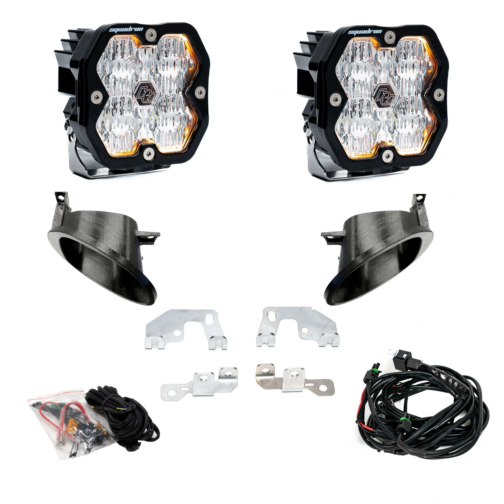 Baja Designs Squadron 2.0 Sport Fog Pocket Light Kit - Mercedes 2014-18 Sprinter Van 2500/3500