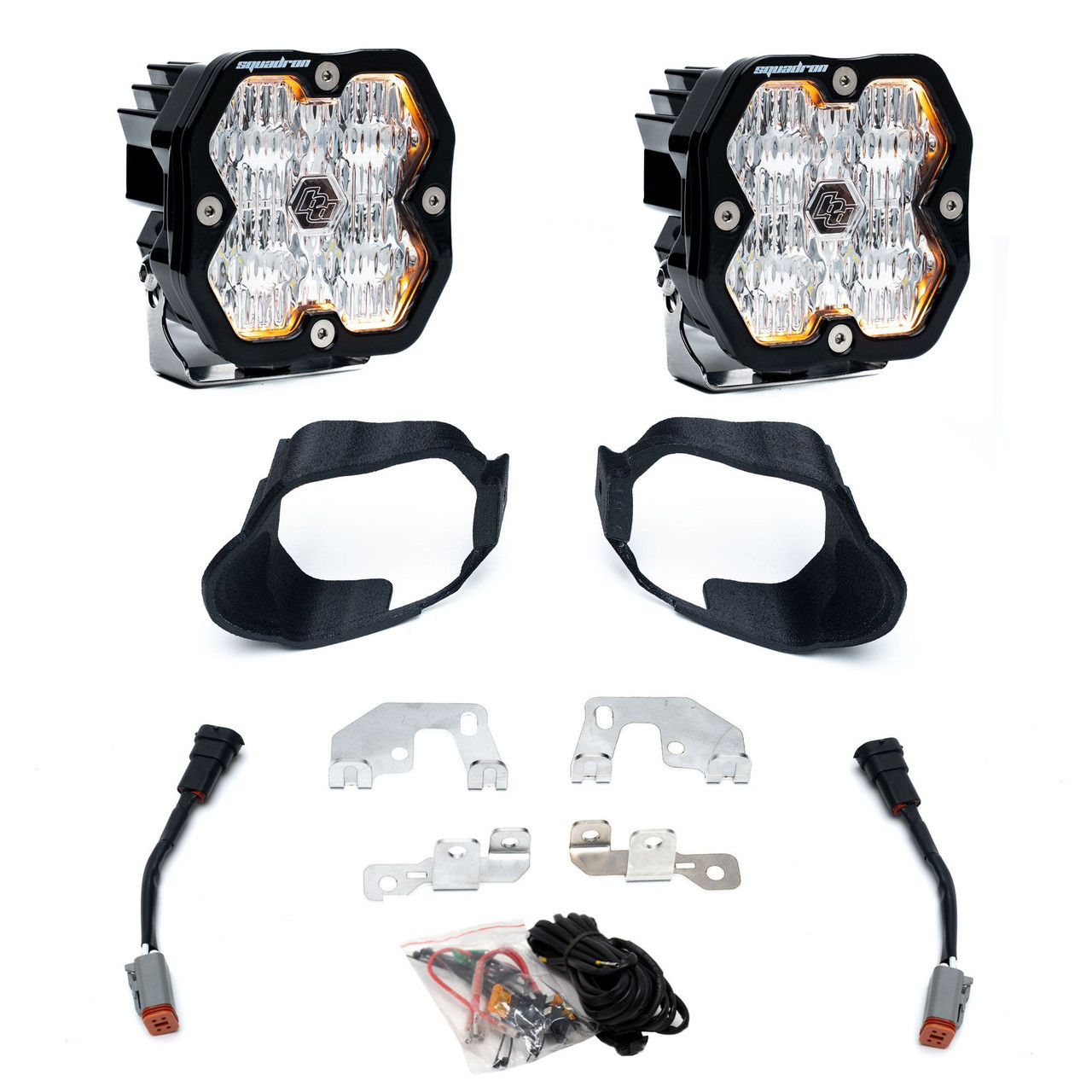 Baja Designs Squadron 2.0 Sport Fog Pocket Light Kit - Mercedes 2019-26 Sprinter Van 1500/2500/3500/3500XD