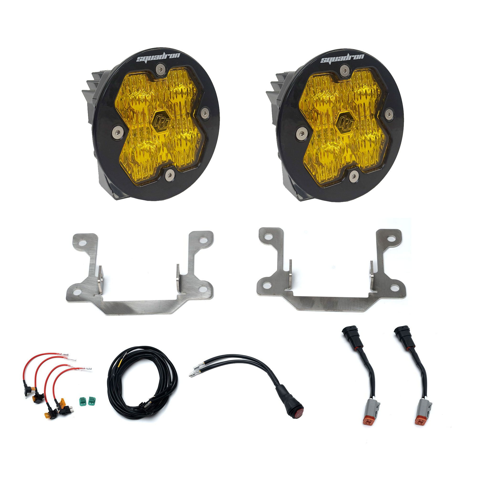 Baja Designs Squadron 2.0 Sport Fog Pocket Light Kit - RAM 2019-25 2500/3500 Big Horn