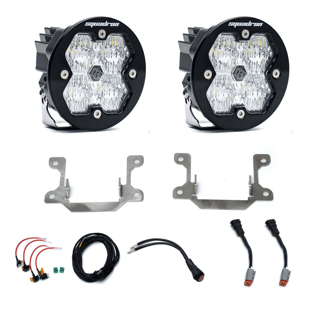 Baja Designs Squadron 2.0 Sport Fog Pocket Light Kit - RAM 2019-25 2500/3500 Big Horn