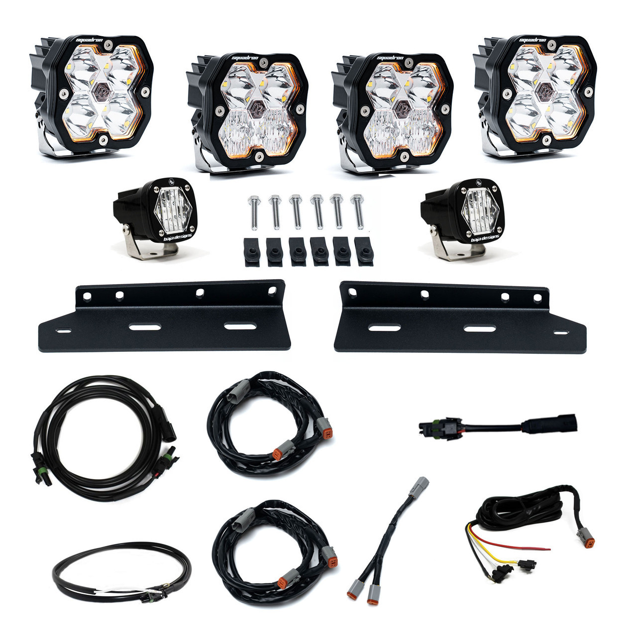Baja Designs Squadron 2.0 Sport/S1 Fog Pocket Light Kit - Ford 2021-26 F-150 Raptor