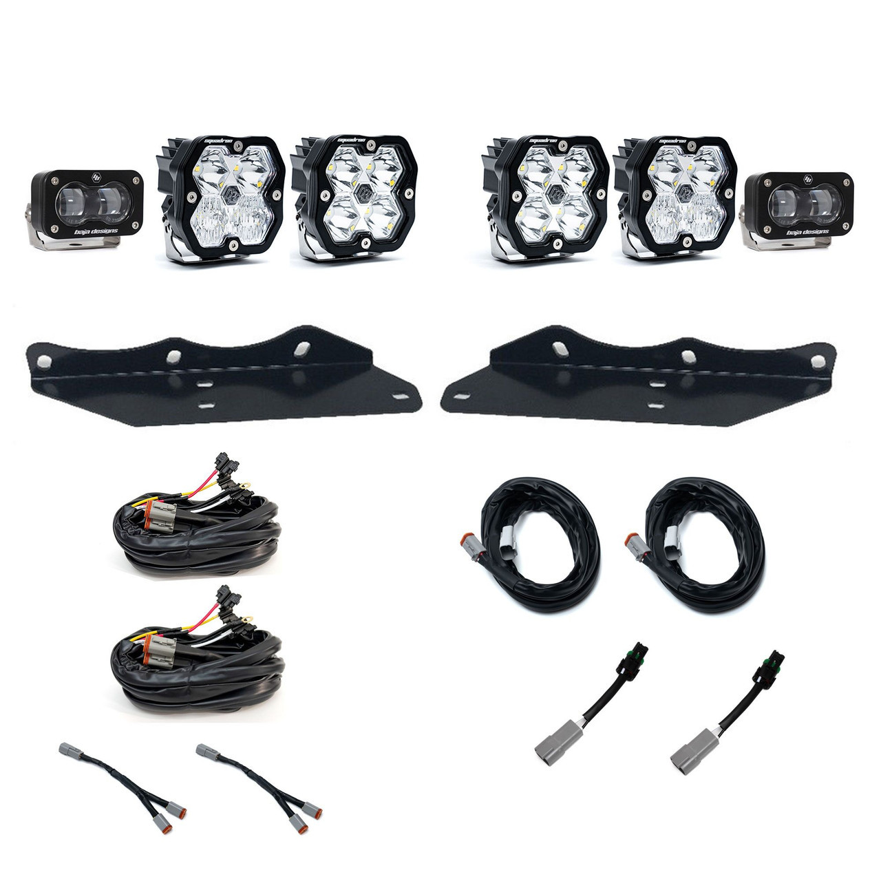 Baja Designs Squadron 2.0 Sport/S2 SAE "Sportman" Fog Pocket Light Kit - Ford 2017-20 F-150 Raptor