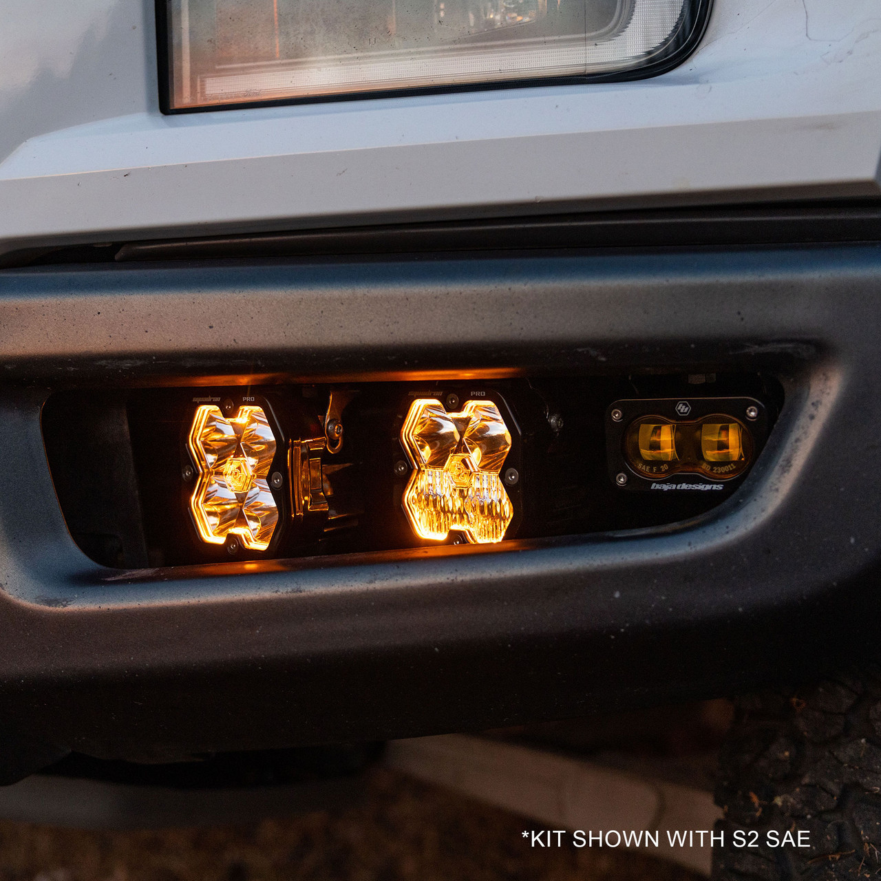 Baja Designs Squadron 2.0 Sport/S2 Sport Fog Pocket Light Kit - Ford 2017-20 F-150 Raptor
