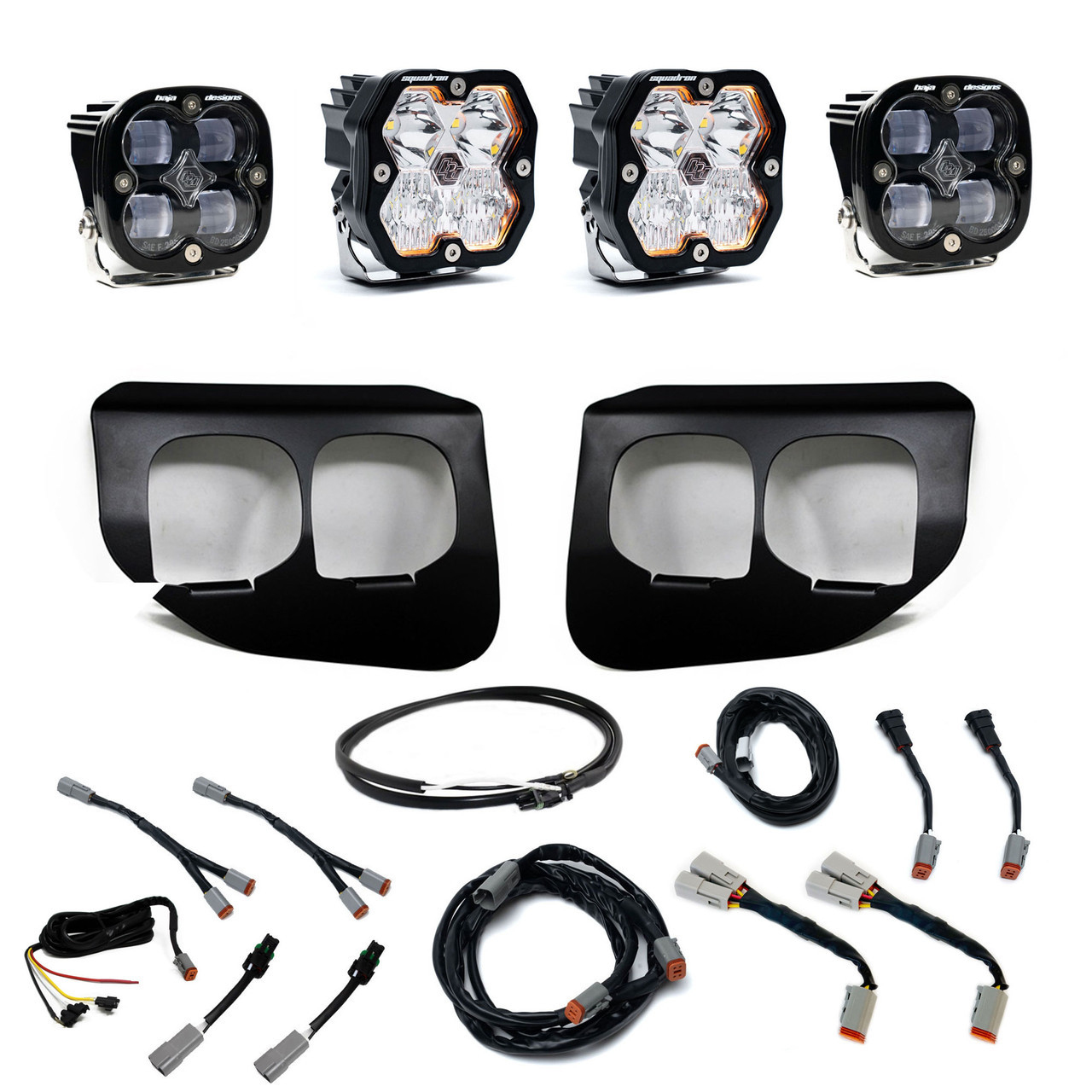 Baja Designs Squadron 2.0 Sport/Squadron SAE Dual Fog Pocket Light Kit - Ford 2020-22 F-250/350 Super Duty
