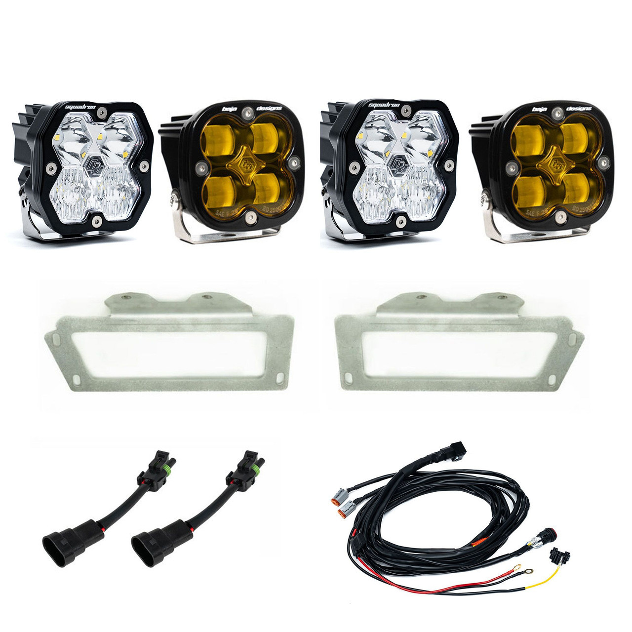 Baja Designs Squadron 2.0 Sport/Squadron SAE Dual Fog Pocket Light Kit - RAM 2009-12 1500 2010-18 2500/3500