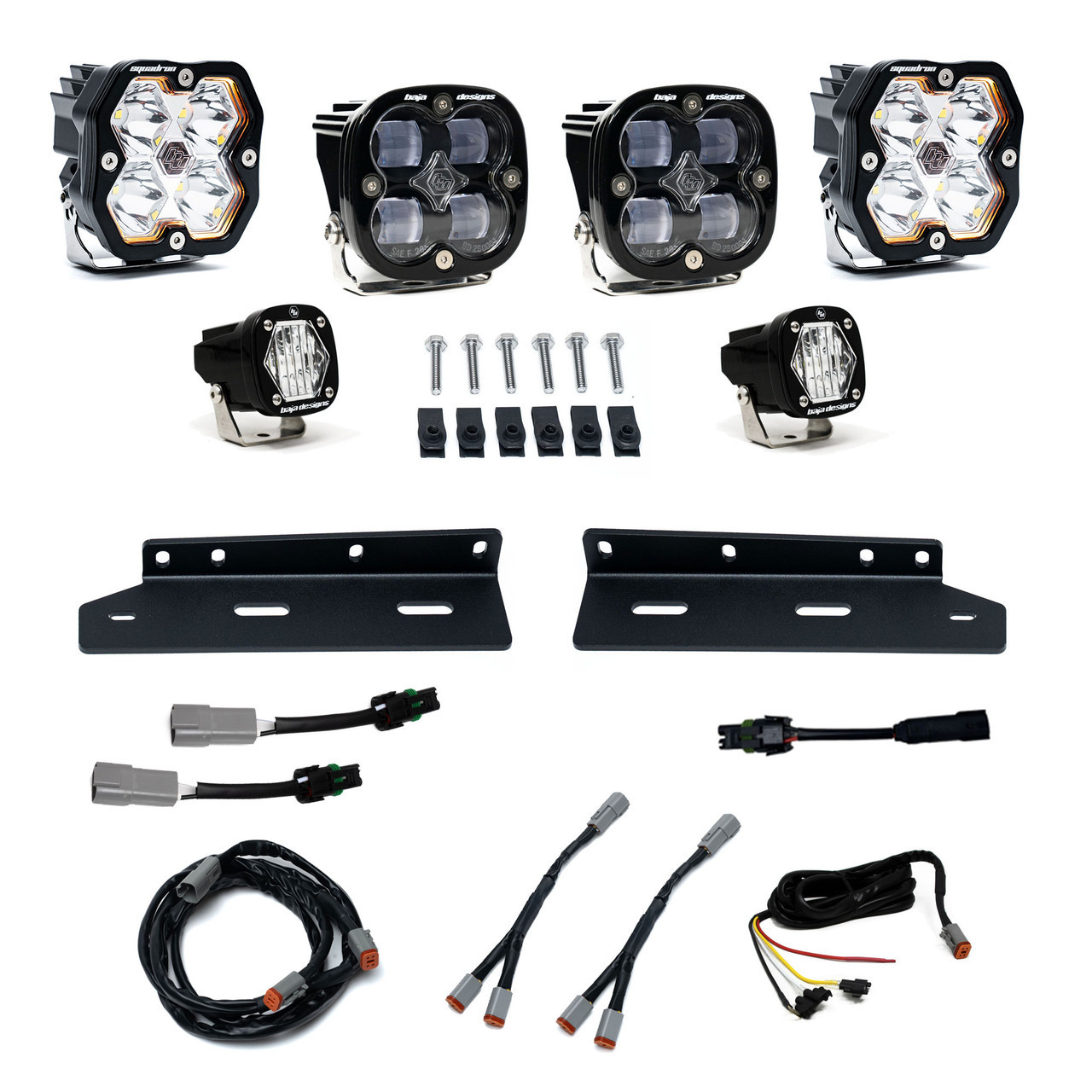 Baja Designs Squadron 2.0 Sport/Squadron SAE/S1 Fog Pocket Light Kit - Ford 2021-26 F-150 Raptor