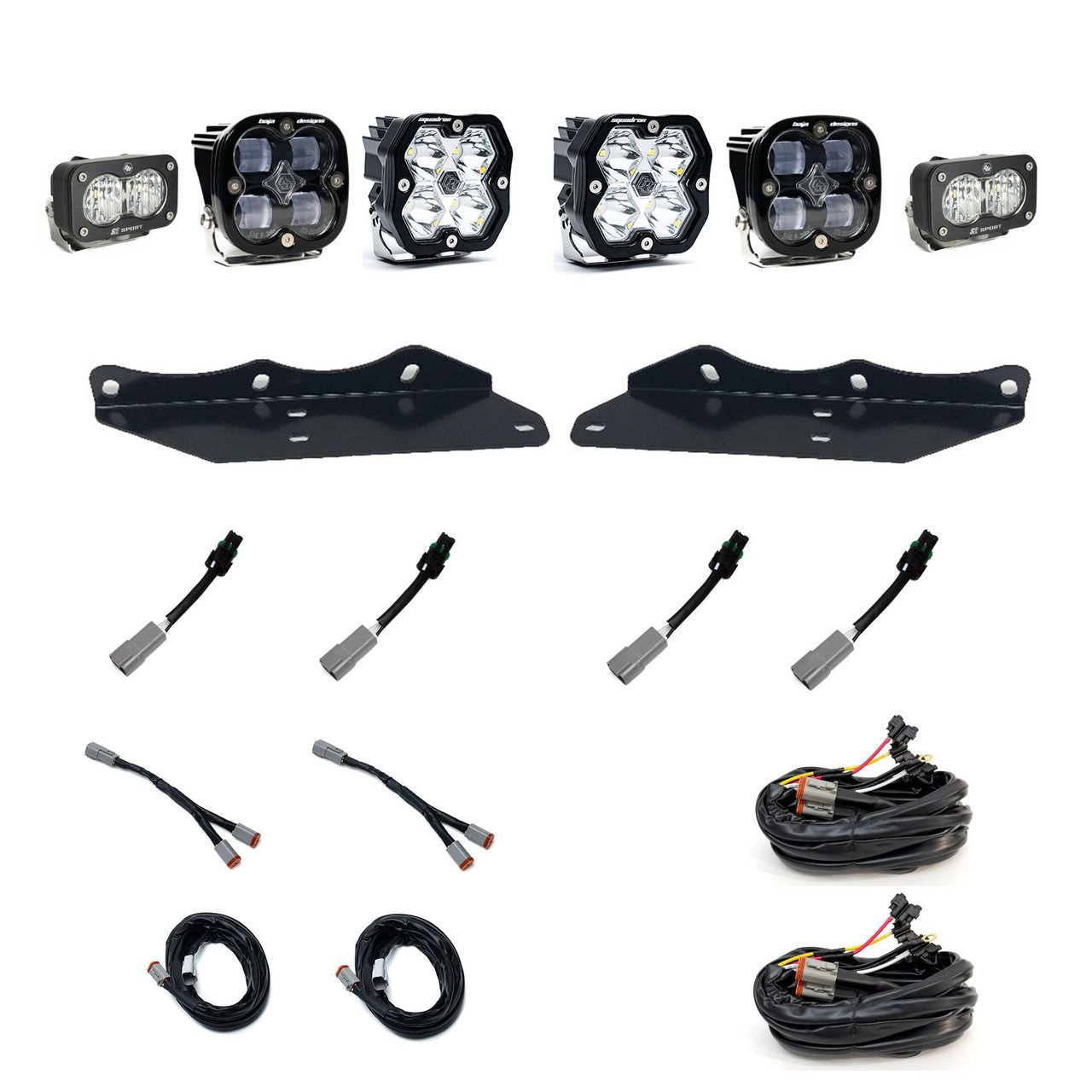 Baja Designs Squadron 2.0 Sport/Squadron SAE/S2 Sport Fog Pocket Light Kit - Ford 2017-20 F-150 Raptor