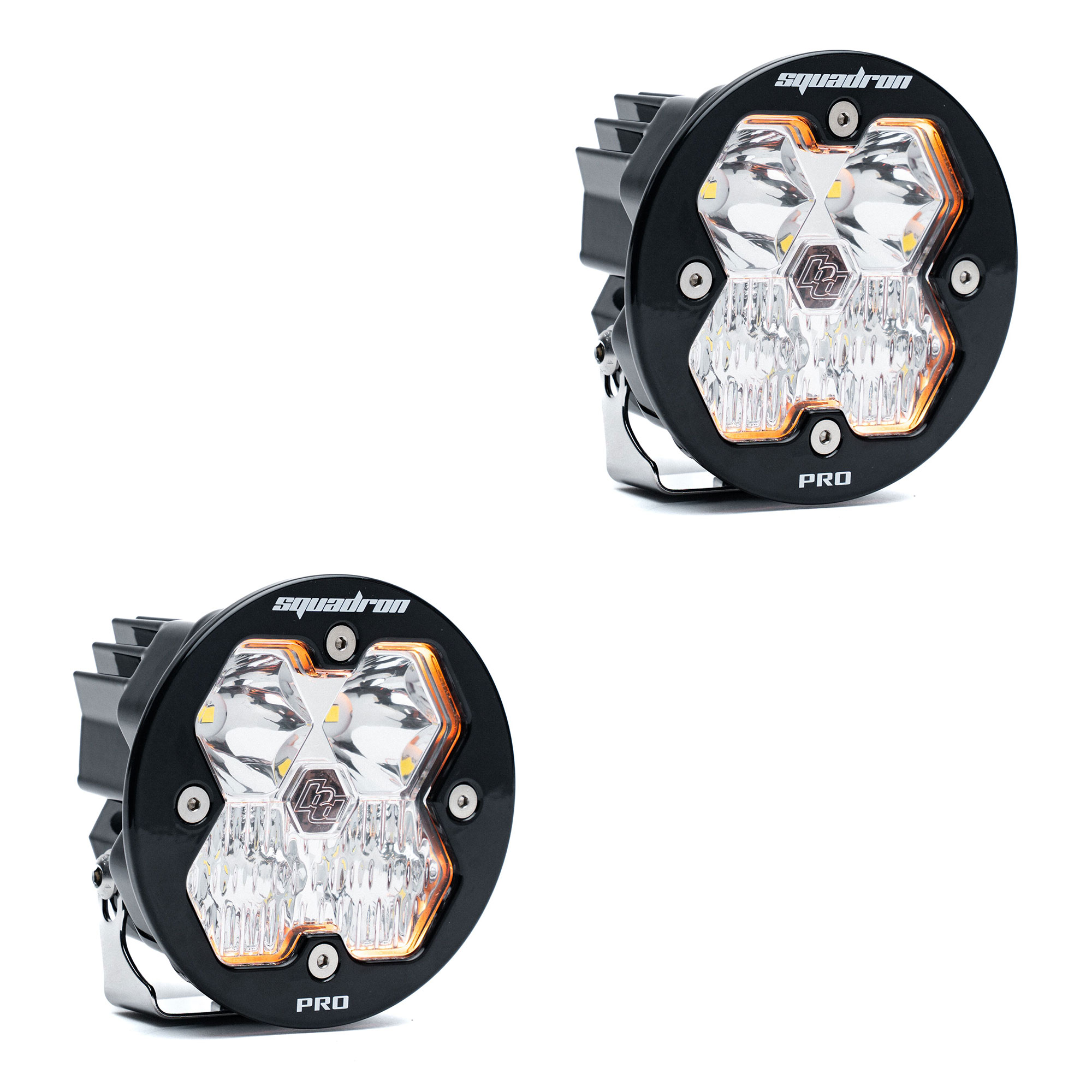 Baja Designs Squadron-R 2.0 Pro Black LED Auxiliary Light Pod Pair