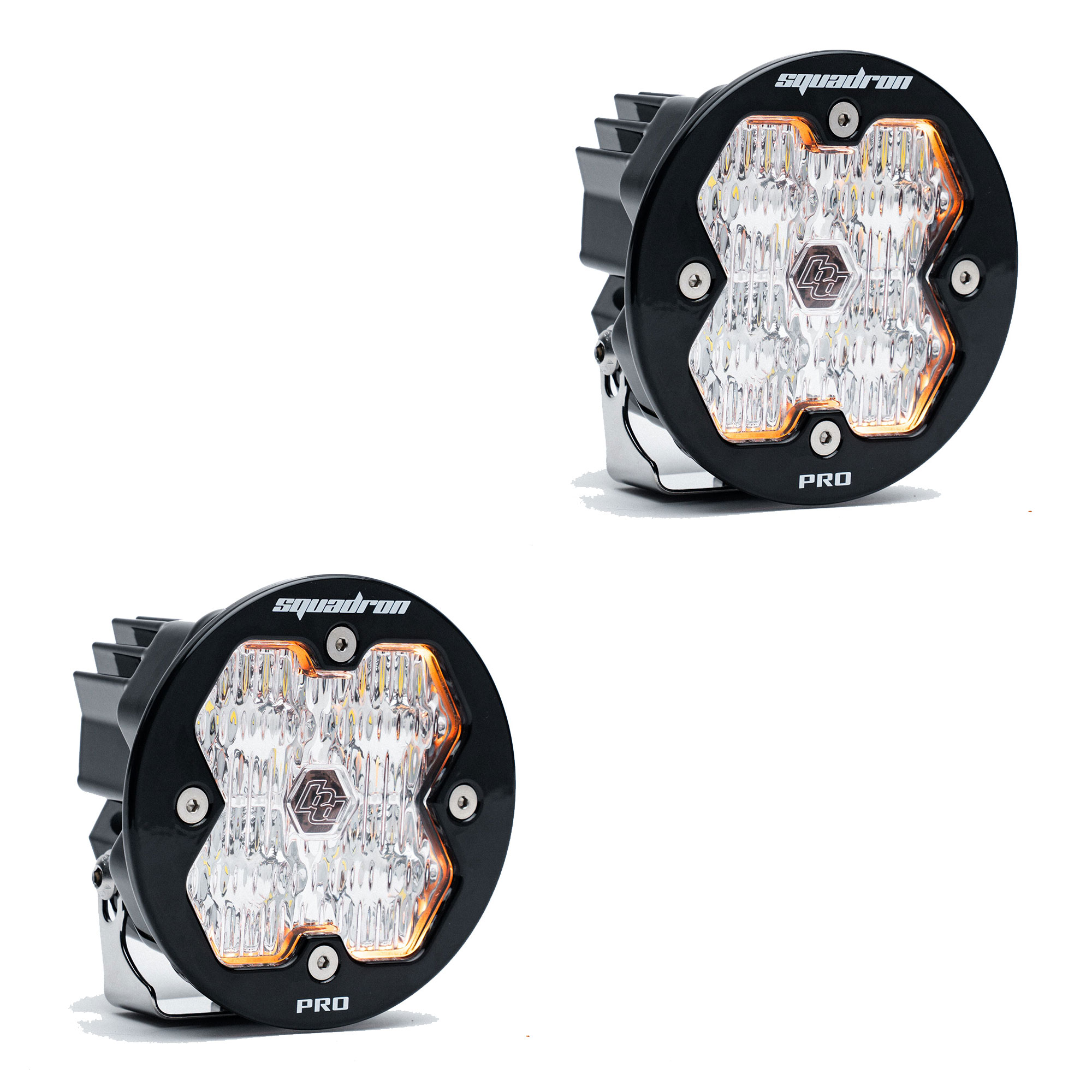 Baja Designs Squadron-R 2.0 Pro Black LED Auxiliary Light Pod Pair