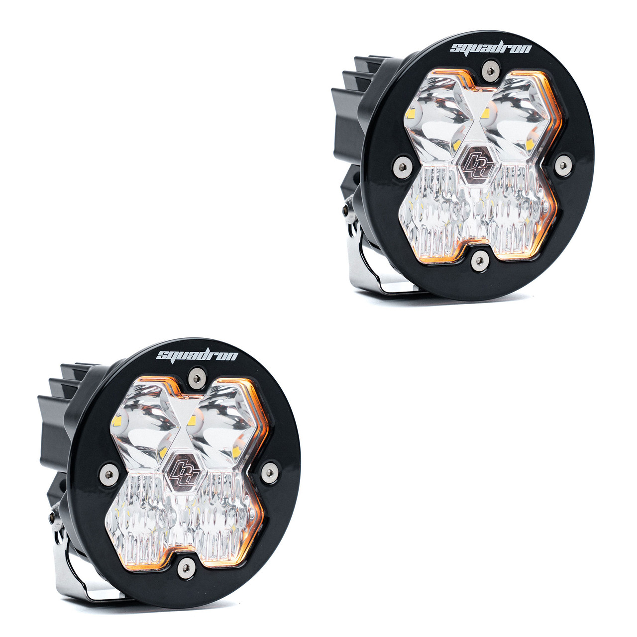 Baja Designs Squadron-R 2.0 Sport Black LED Auxiliary Light Pod Pair