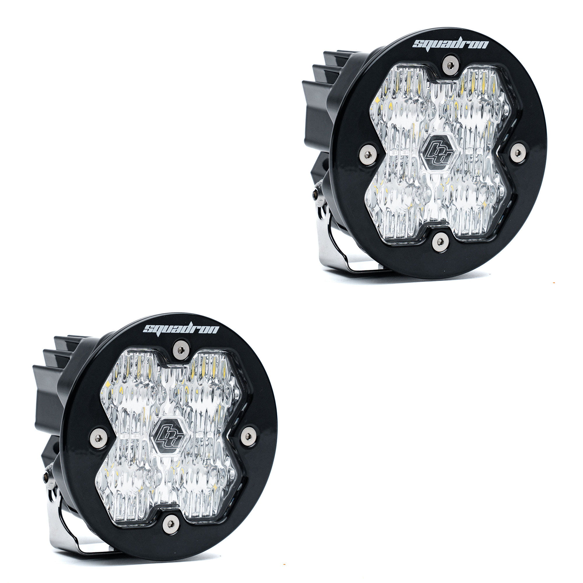 Baja Designs Squadron-R 2.0 Sport Black LED Auxiliary Light Pod Pair