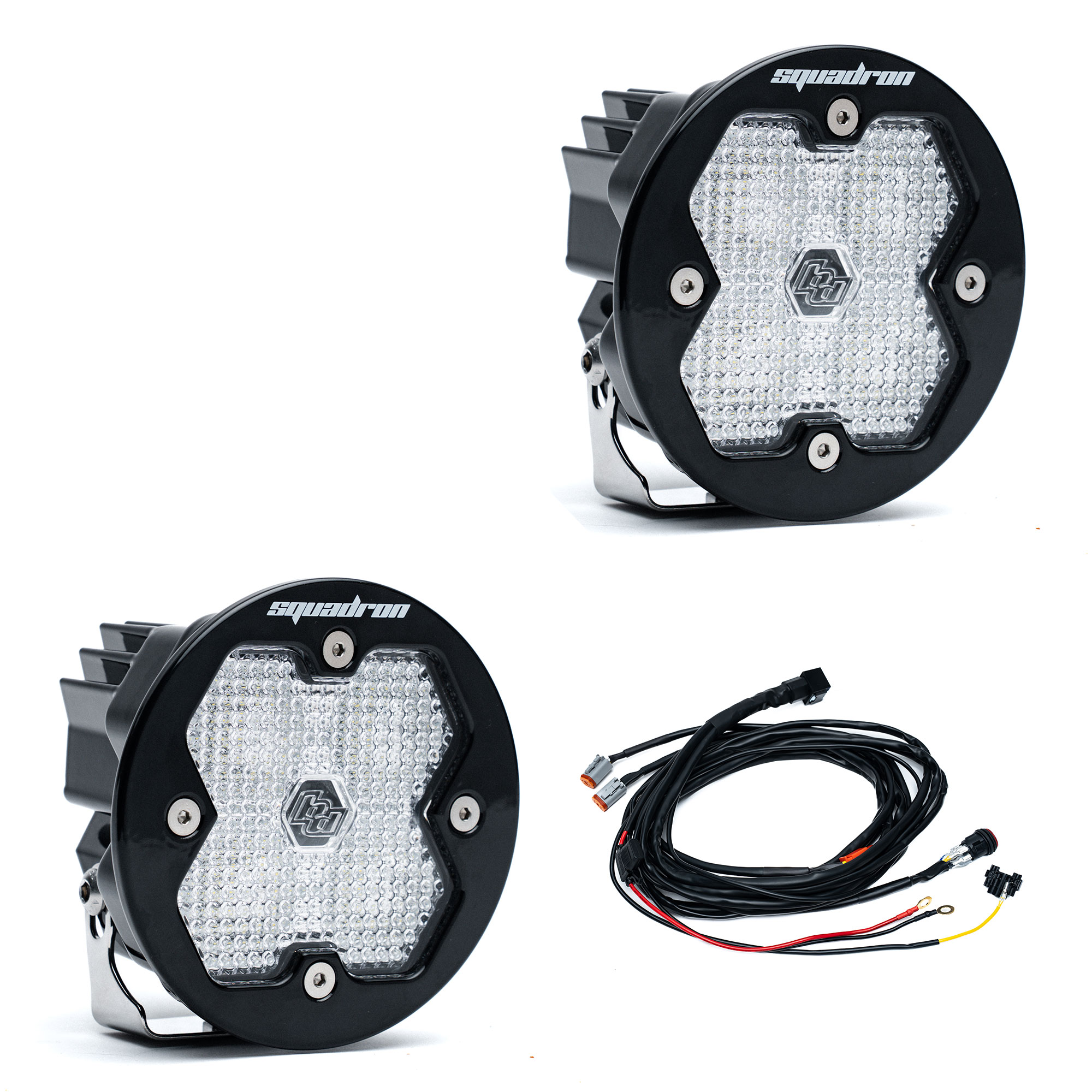 Baja Designs Squadron-R 2.0 Sport Black LED Auxiliary Light Pod Pair