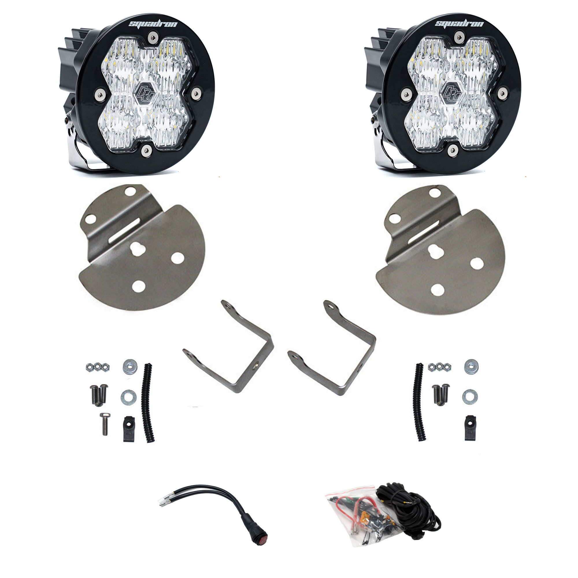 Baja Designs Squadron-R 2.0 Sport Fog Pocket Light Kit - Chevrolet/GMC 2015-19 Colorado/Canyon/Silverado/Sierra/2500HD/3500HD