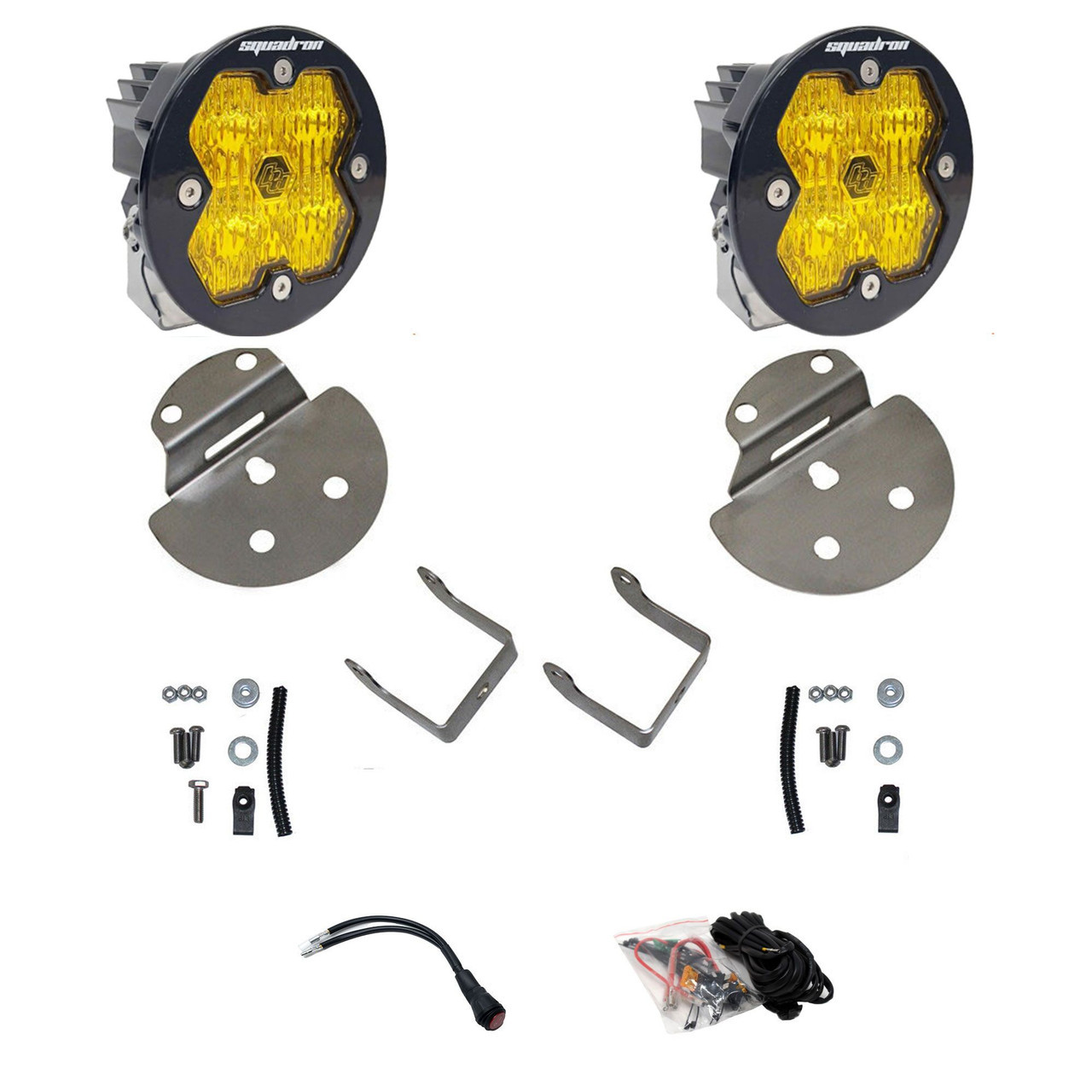 Baja Designs Squadron-R 2.0 Sport Fog Pocket Light Kit - Chevrolet/GMC 2015-19 Colorado/Canyon/Silverado/Sierra/2500HD/3500HD
