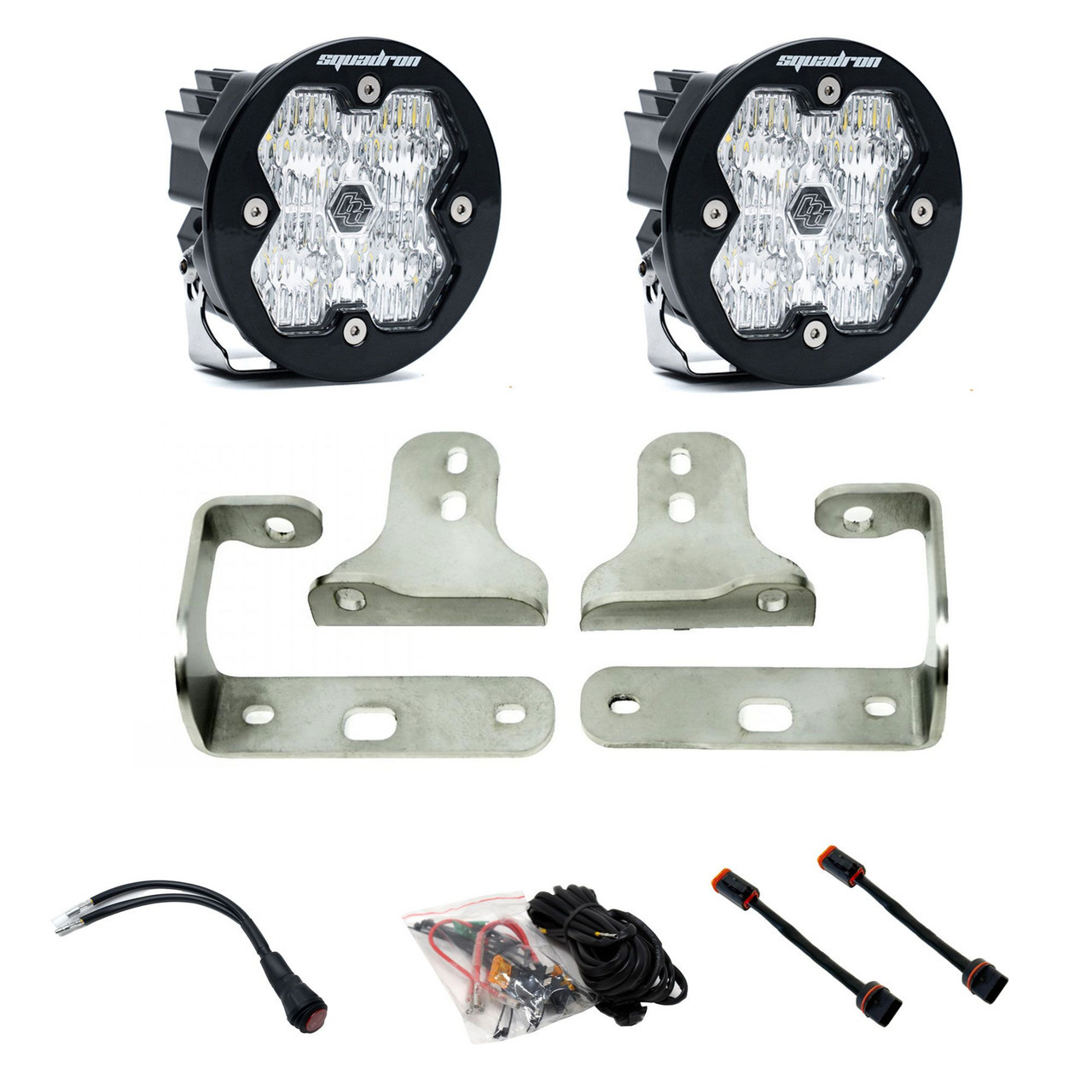 Baja Designs Squadron-R 2.0 Sport Fog Pocket Light Kit - Jeep Wrangler JL/Gladiator JT