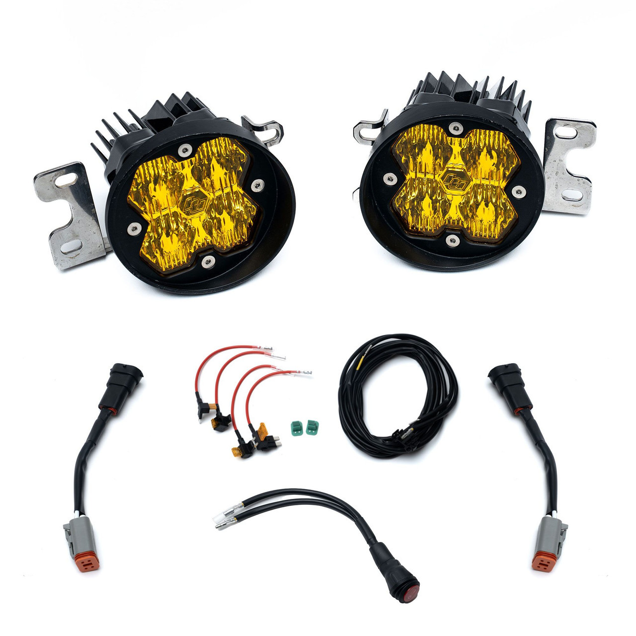 Baja Designs Squadron-R 2.0 Sport Fog Pocket Light Kit - Toyota 2010-24 4Runner 2012-23 Tacoma 2014-21 Tundra