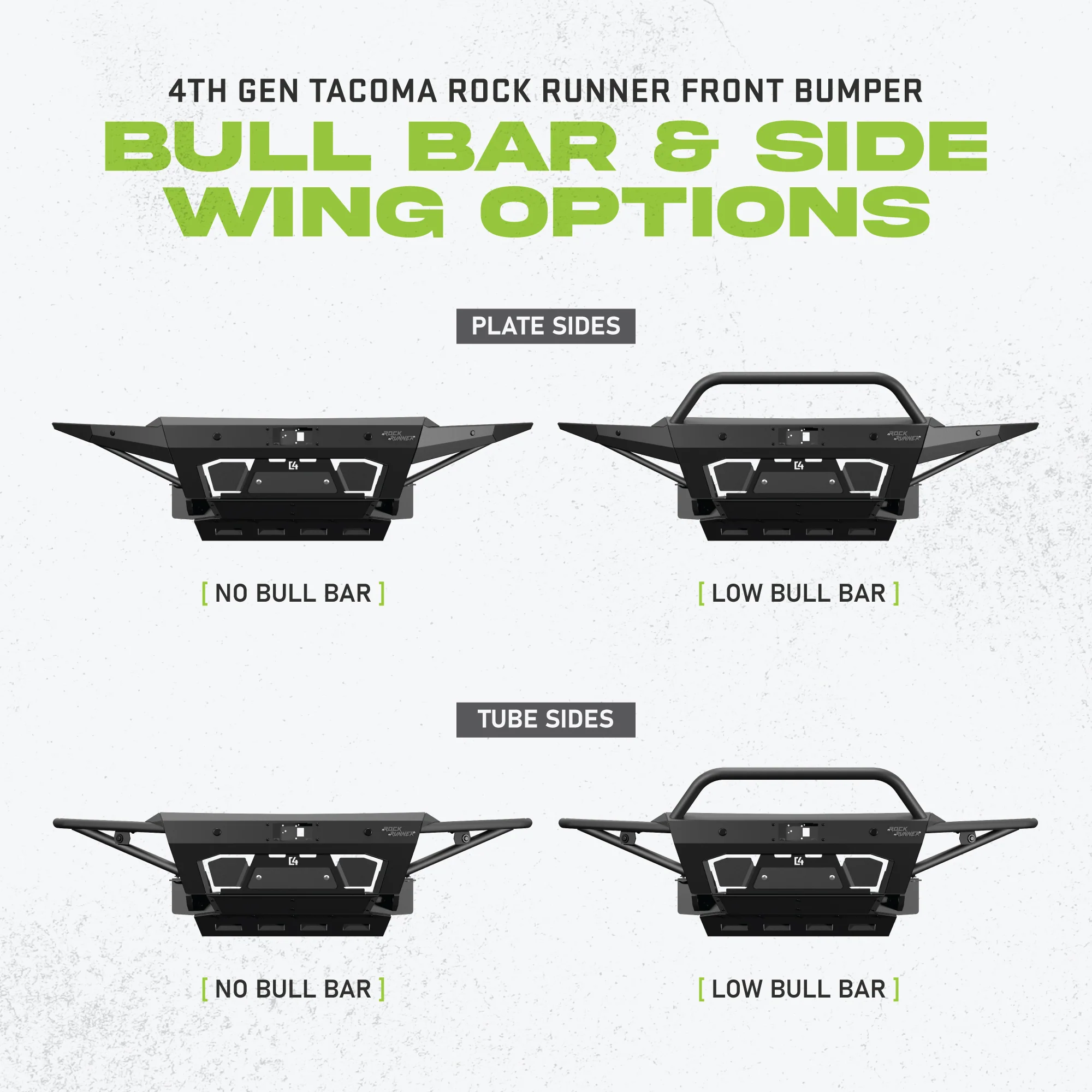 C4 Fabrication 4th Gen Tacoma Rock Runner Front Bumper 2024+