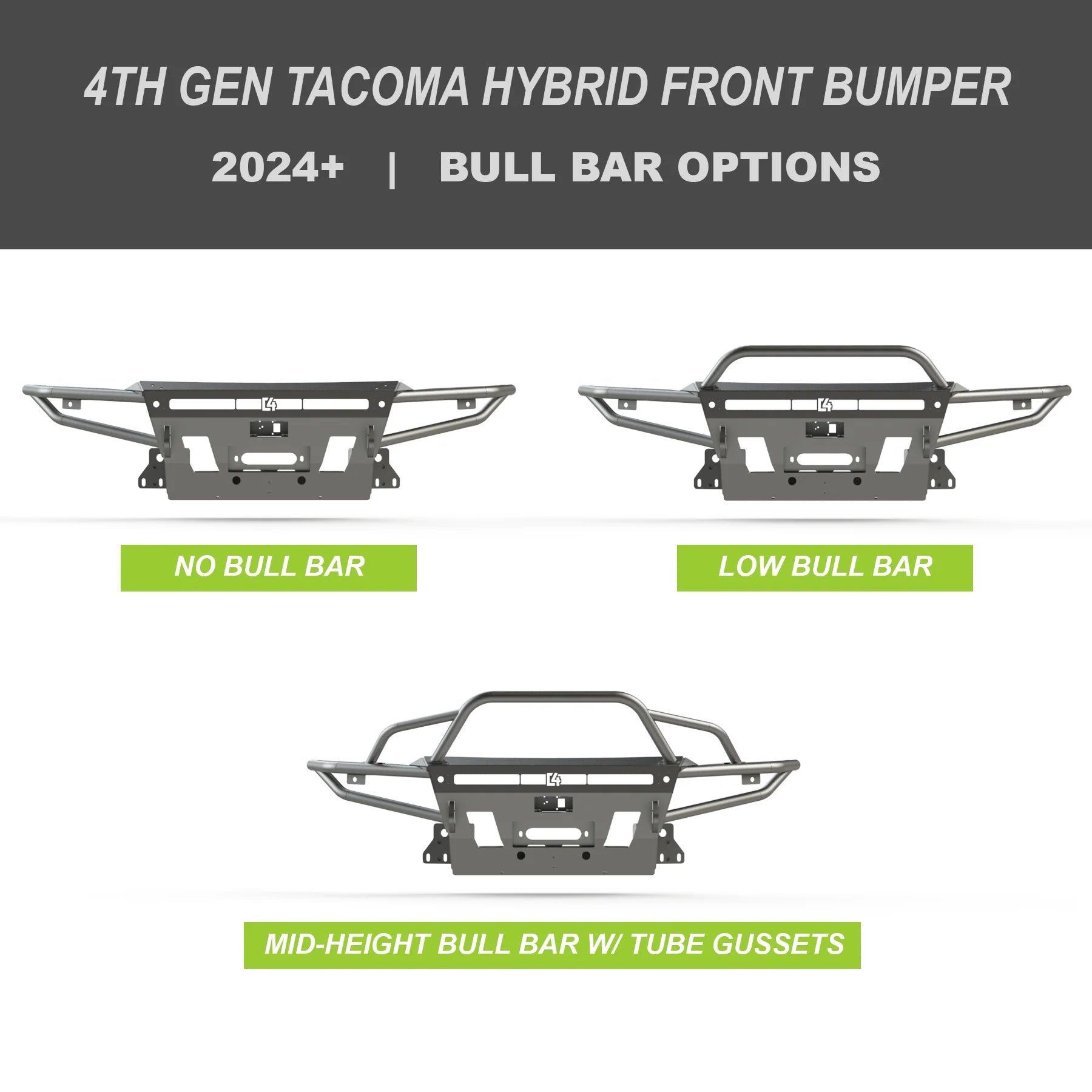 C4 Fabrication 2024-2026 Toyota Tacoma Hybrid Front Bumper